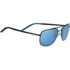 TELLARO, Matte Black with Blue Inside Temple Tips-Mineral Polarized 555nm Blue Cat 2 to 3, hi-res image number null